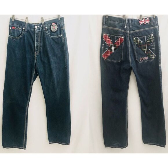 COOGI Jeans Embroidered Hip Hop Y2K Men's Size 40 - Picture 1 of 13